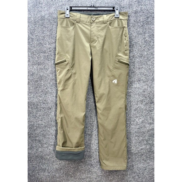 Eddie Bauer First Ascent Fleece Lined Pants Womens 8 (31x31) Cargo Guide Outdoor - Picture 1 of 11